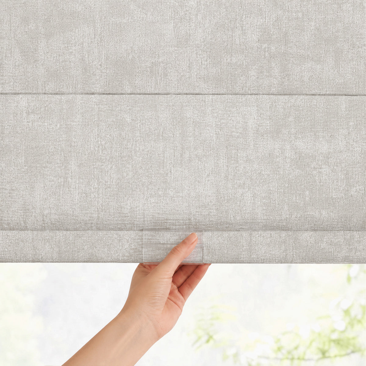 Sulugood No Drill Cordless Top Down Bottom Up Inkstrata Blackout Roman Shades