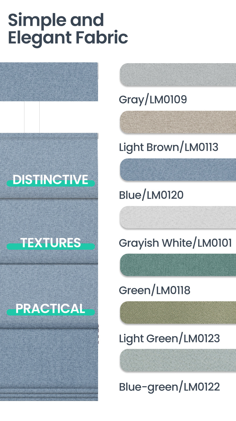 Sulugood Top-Down Bottom-Up Roman Shades