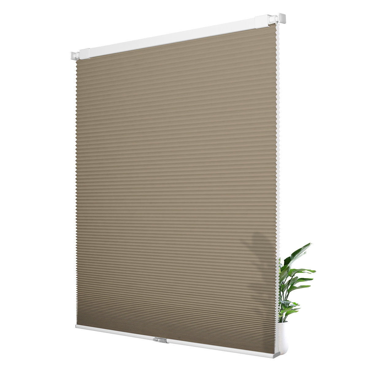 Sulugood No Drill Sturdy Large Size Blackout Light Filtering Cellular Shades