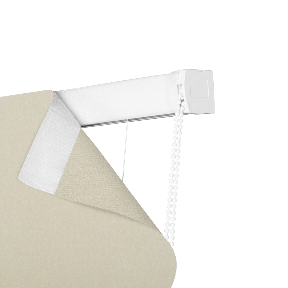 Sulugood Linen Fabric Blackout Drawstr Roman Shades