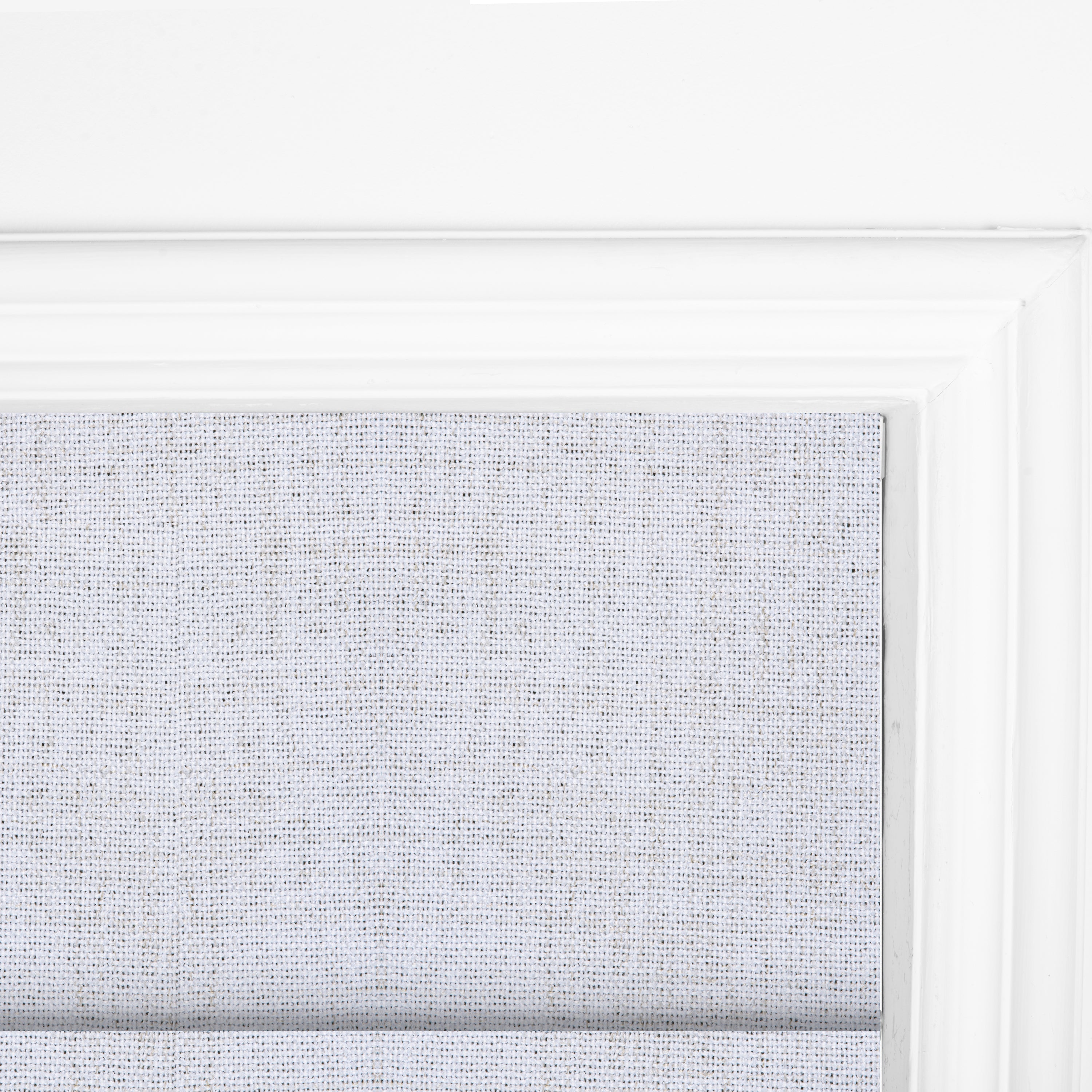 Sulugood No Drill Cordless Textured Charcoal Linen Blackout Roman Shades