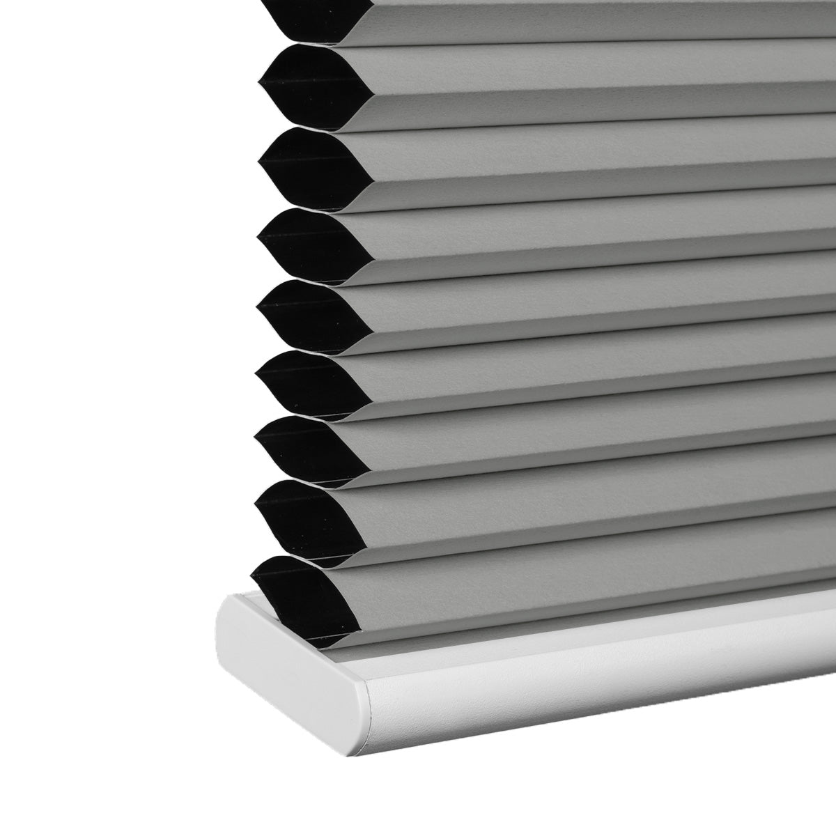 Sulugood No Drill Solid Color Blackout Fabrics Top-Down Bottom-Up Cellular Shade