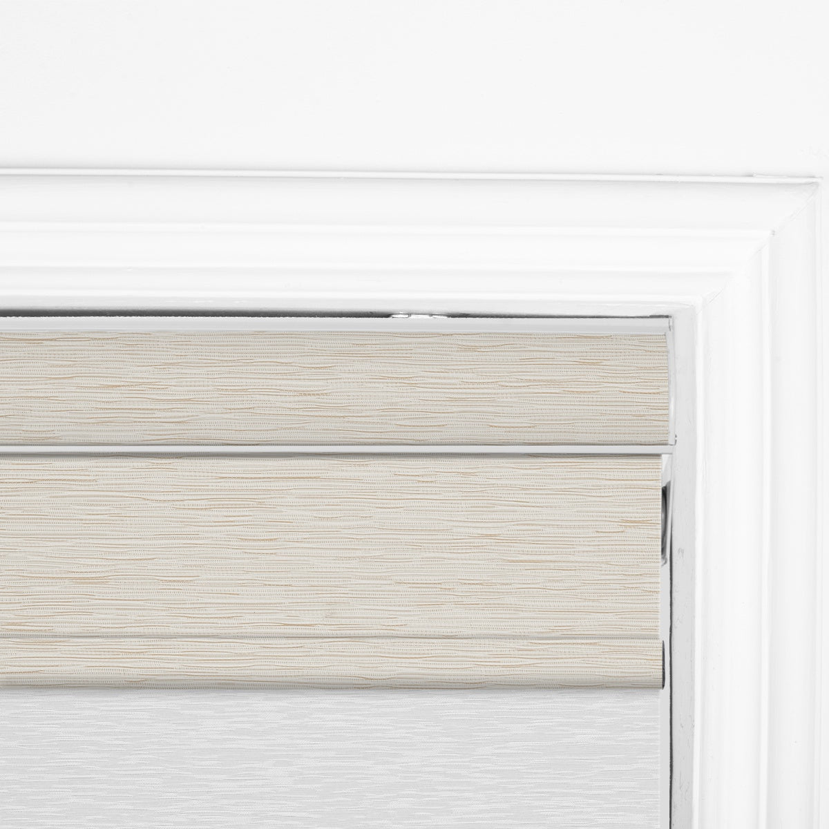 Sulugood Custom Cordless Blackout Light Filtering Dual Roller Shades with Cassette Valance