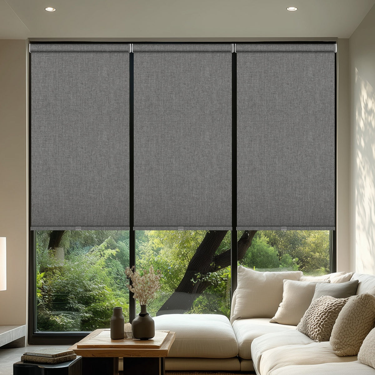 Sulugood Full Wrap-around Cassette Valance Roller Shades