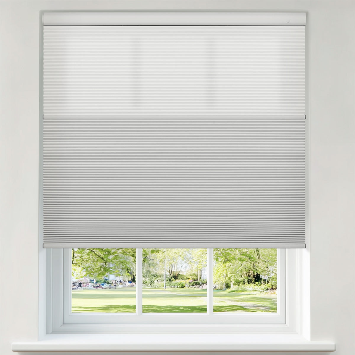 Sulugood No Drill Motorized Day Night Cellular Blinds Remote & App Control