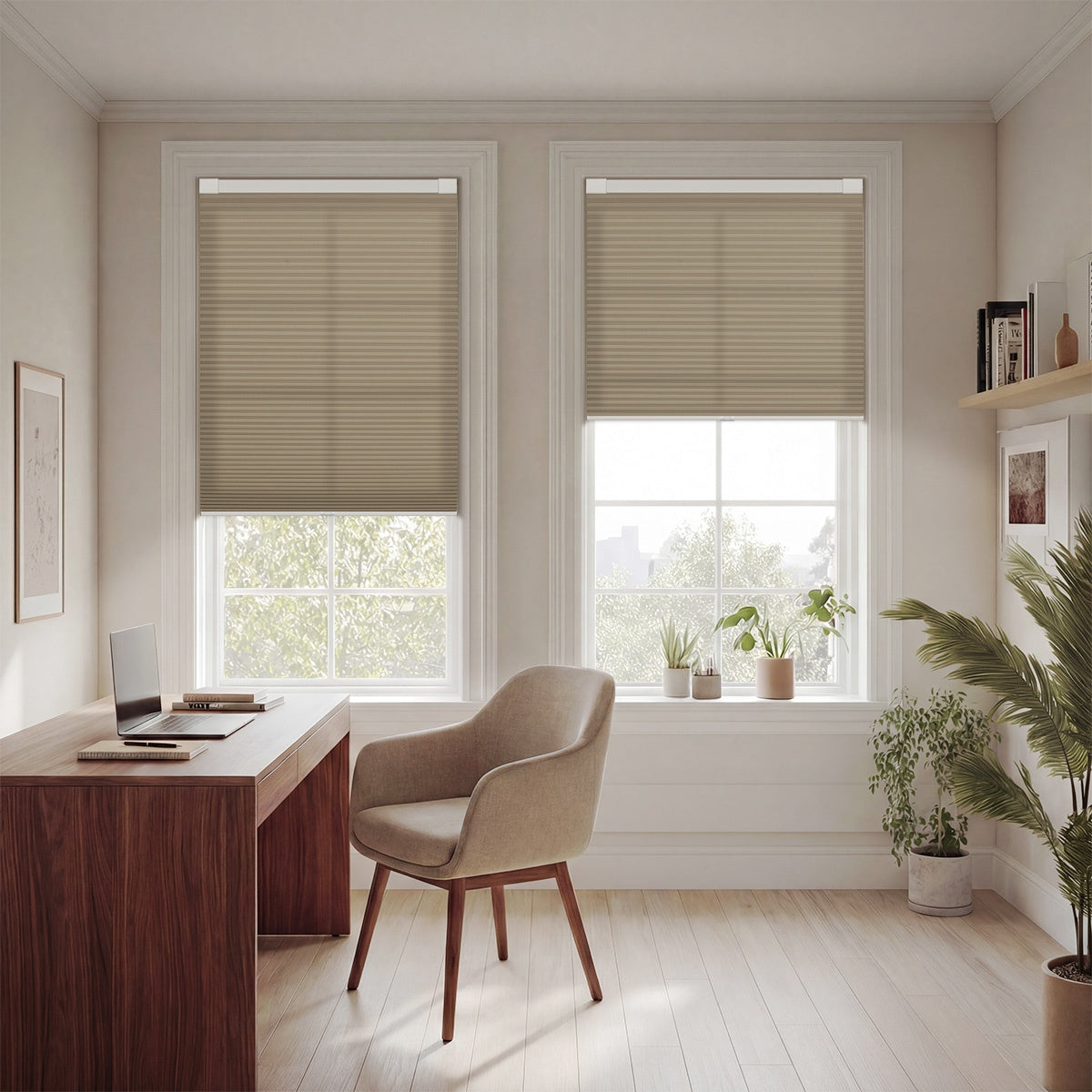 Sulugood No Drill Sturdy Large Size Blackout Light Filtering Cellular Shades