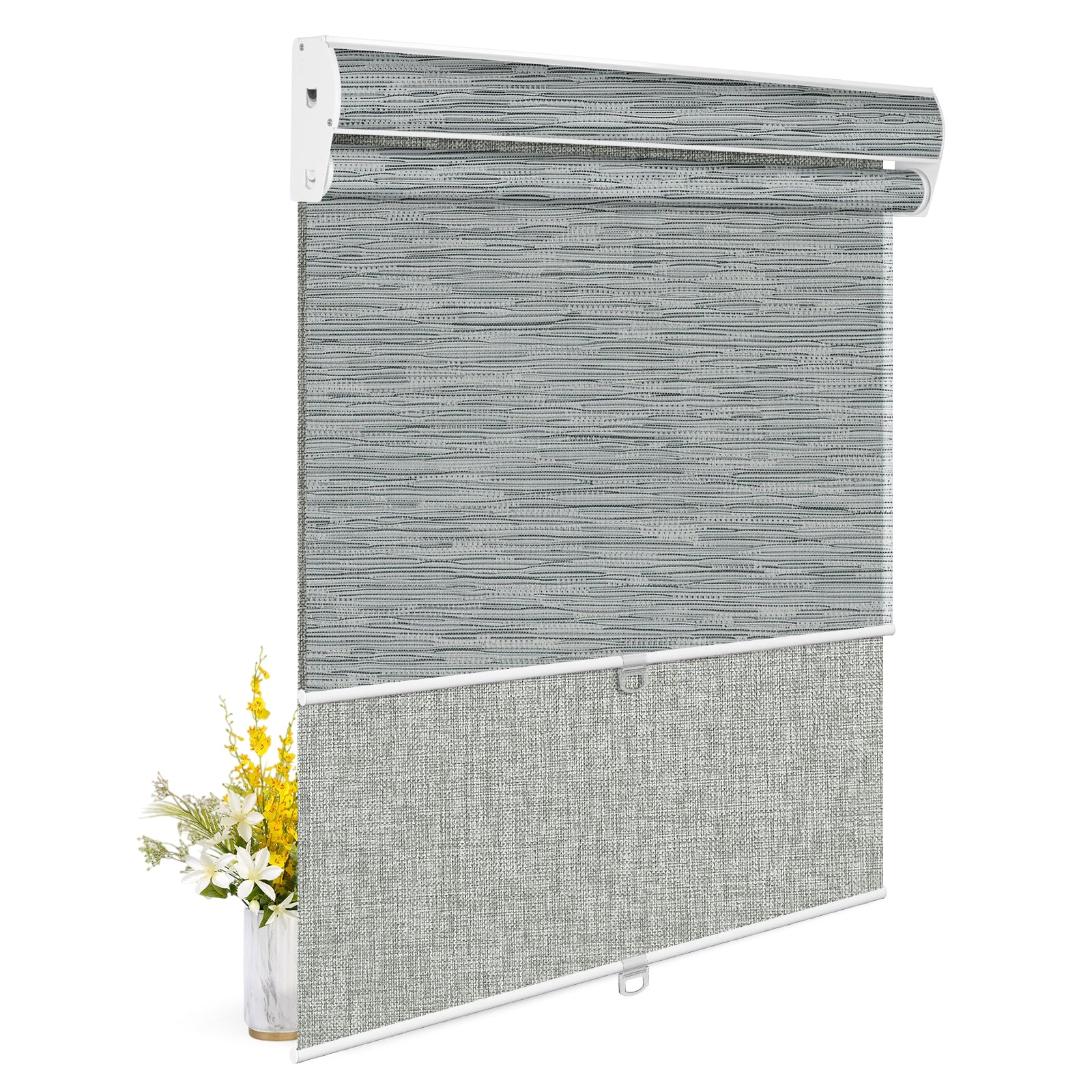 Light Filtering Gray+Blackout Gray