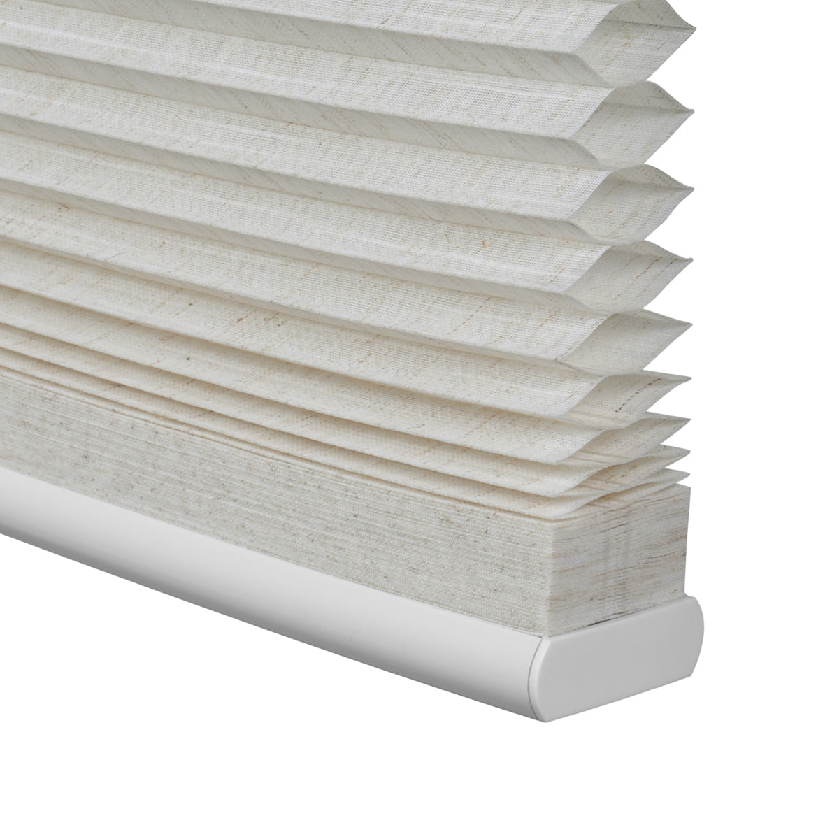Sulugood No Drill Honeycomb Shades Premium New Linen Texture Light Filtering Beige
