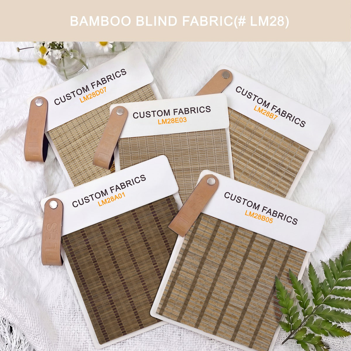 Sulugood Roman Shade Fabric Samples