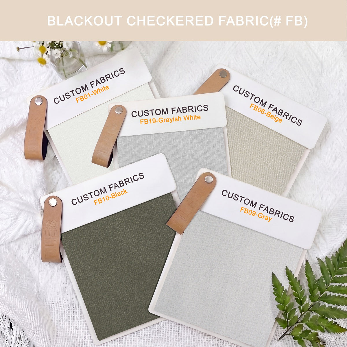 Sulugood Roman Shade Fabric Samples