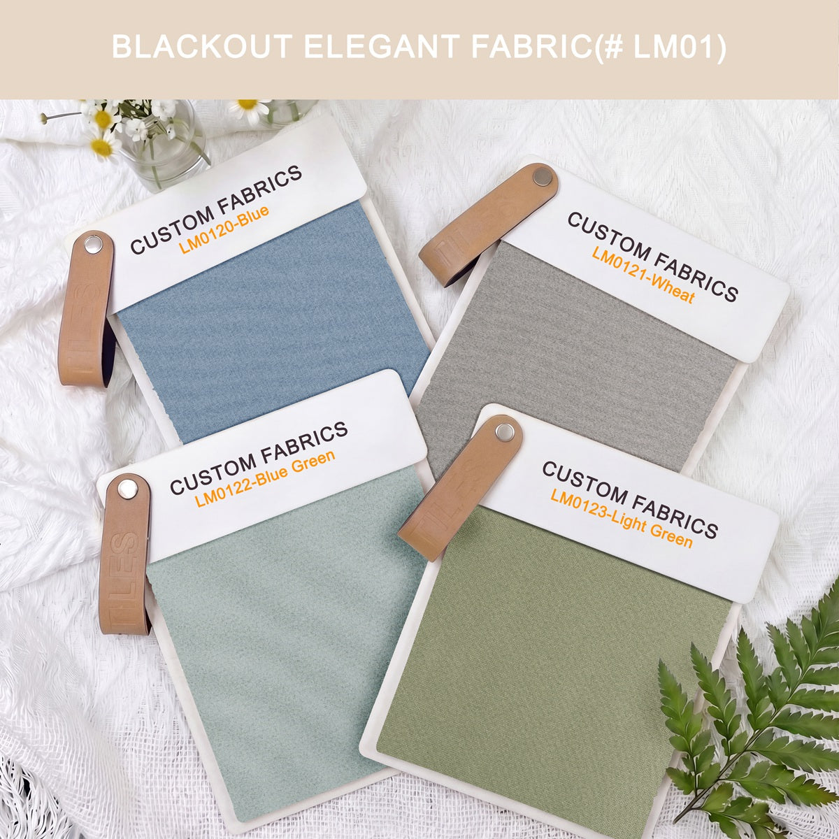Sulugood Roman Shade Fabric Samples