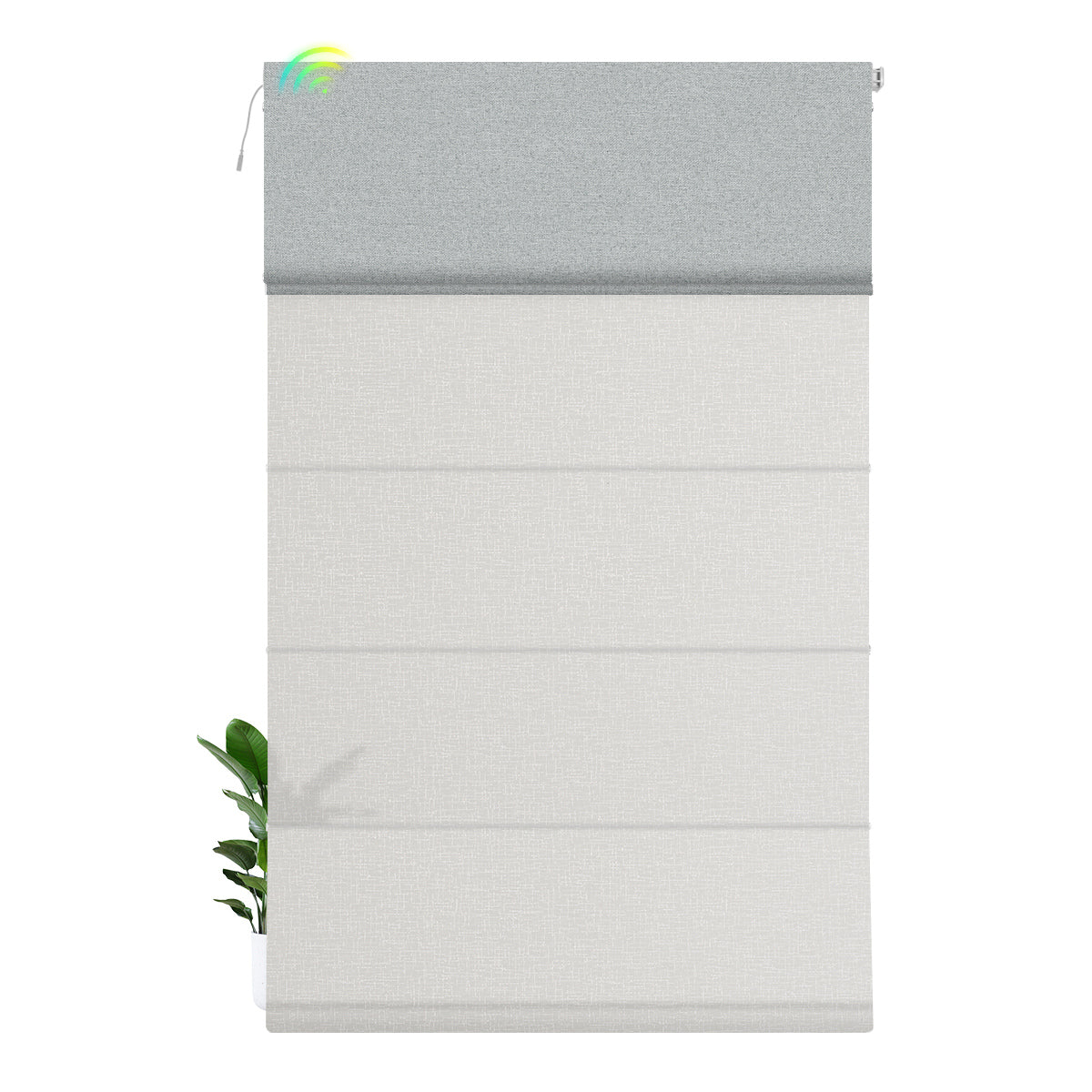 Blackout Gray+Light Filtering White