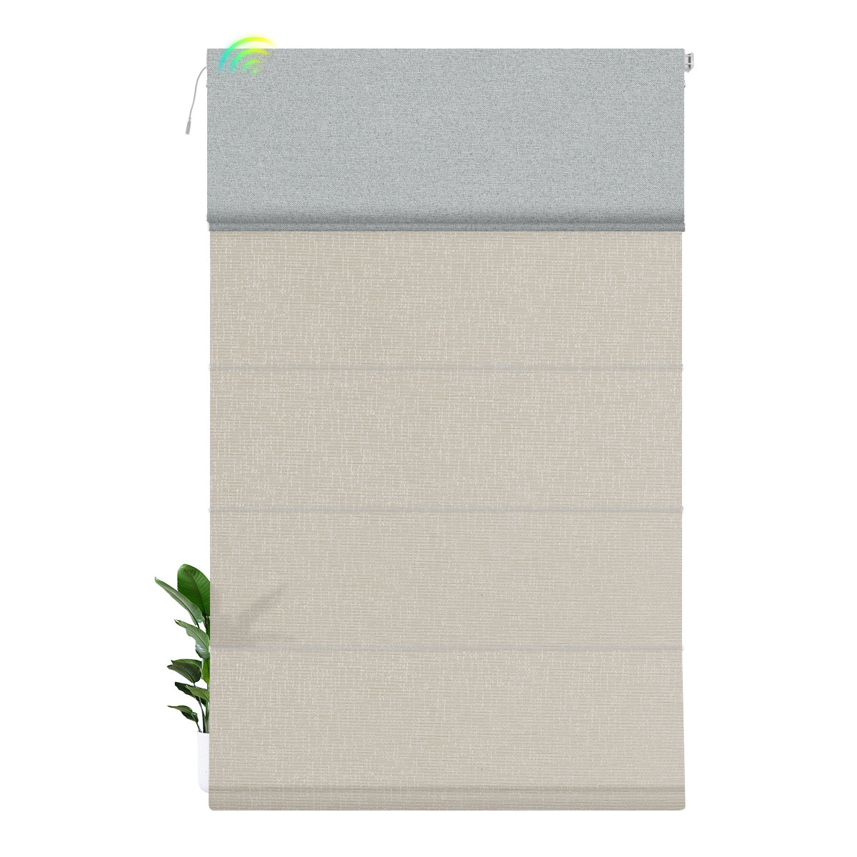 Blackout Gray+Light Filtering Beige