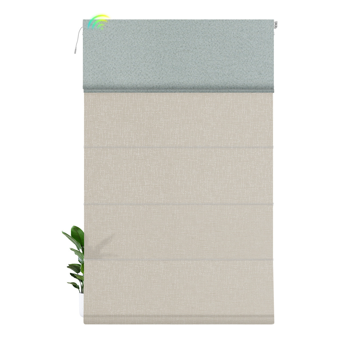 Blackout Blue Green+Light Filtering Beige