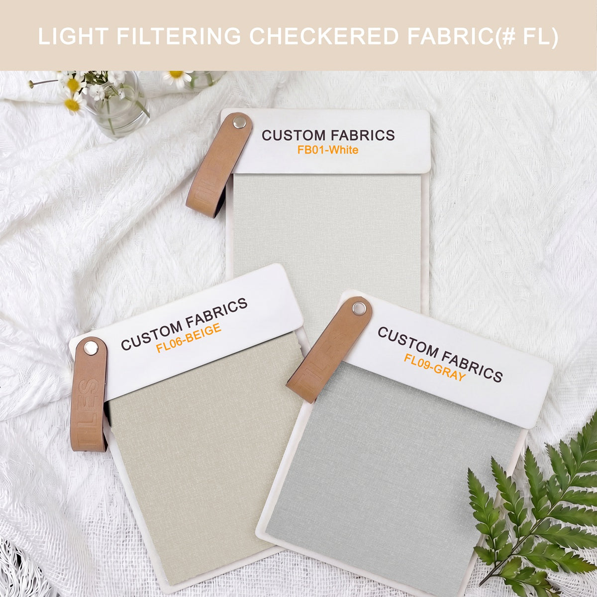 Sulugood Roman Shade Fabric Samples