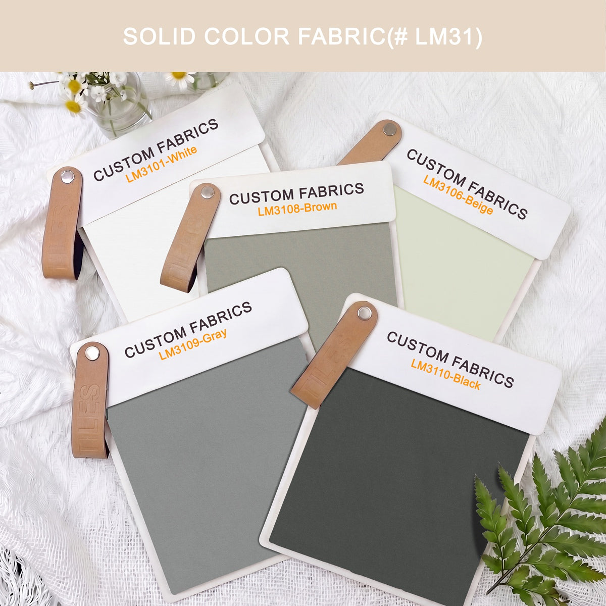 Sulugood Roman Shade Fabric Samples
