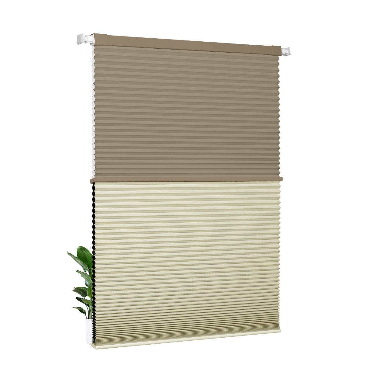 Light Filtering Brown+Blackout beige