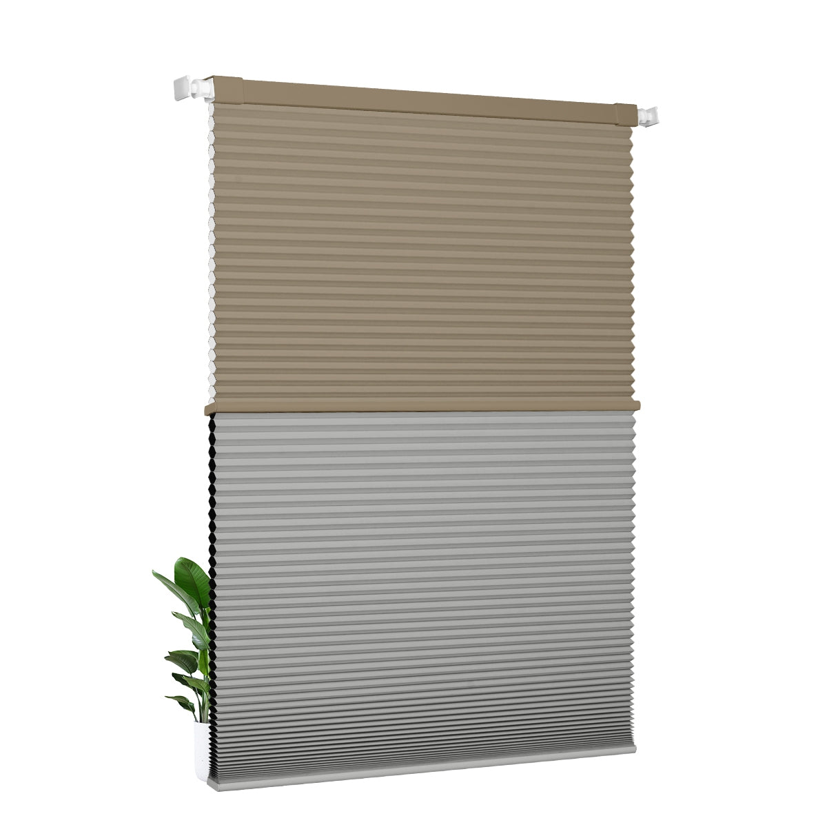 Light Filtering Brown+Blackout gray