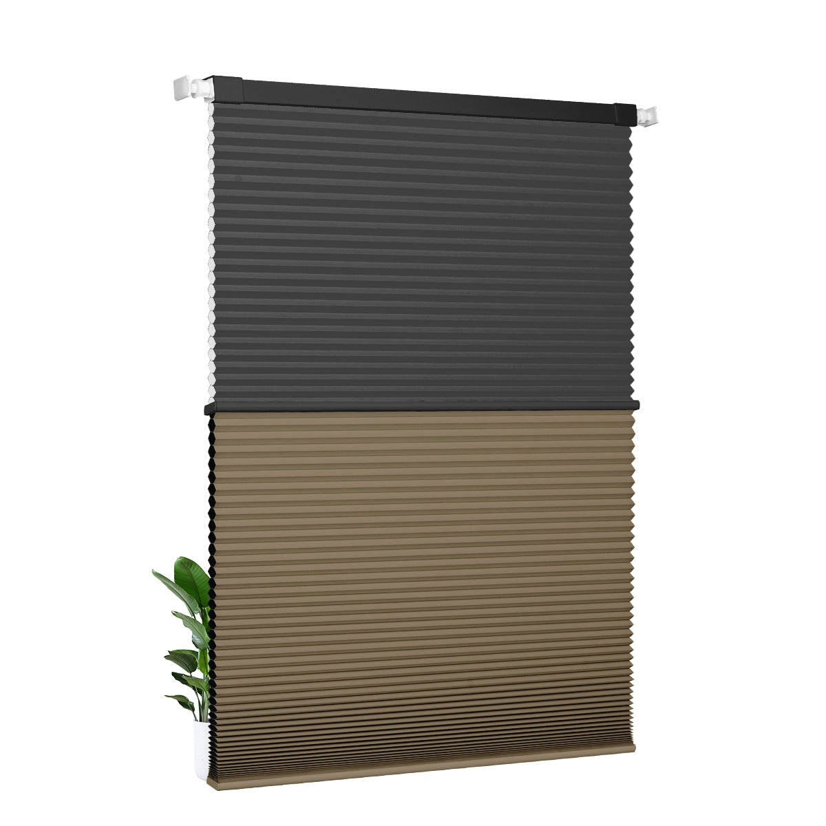 Light Filtering black+Blackout brown