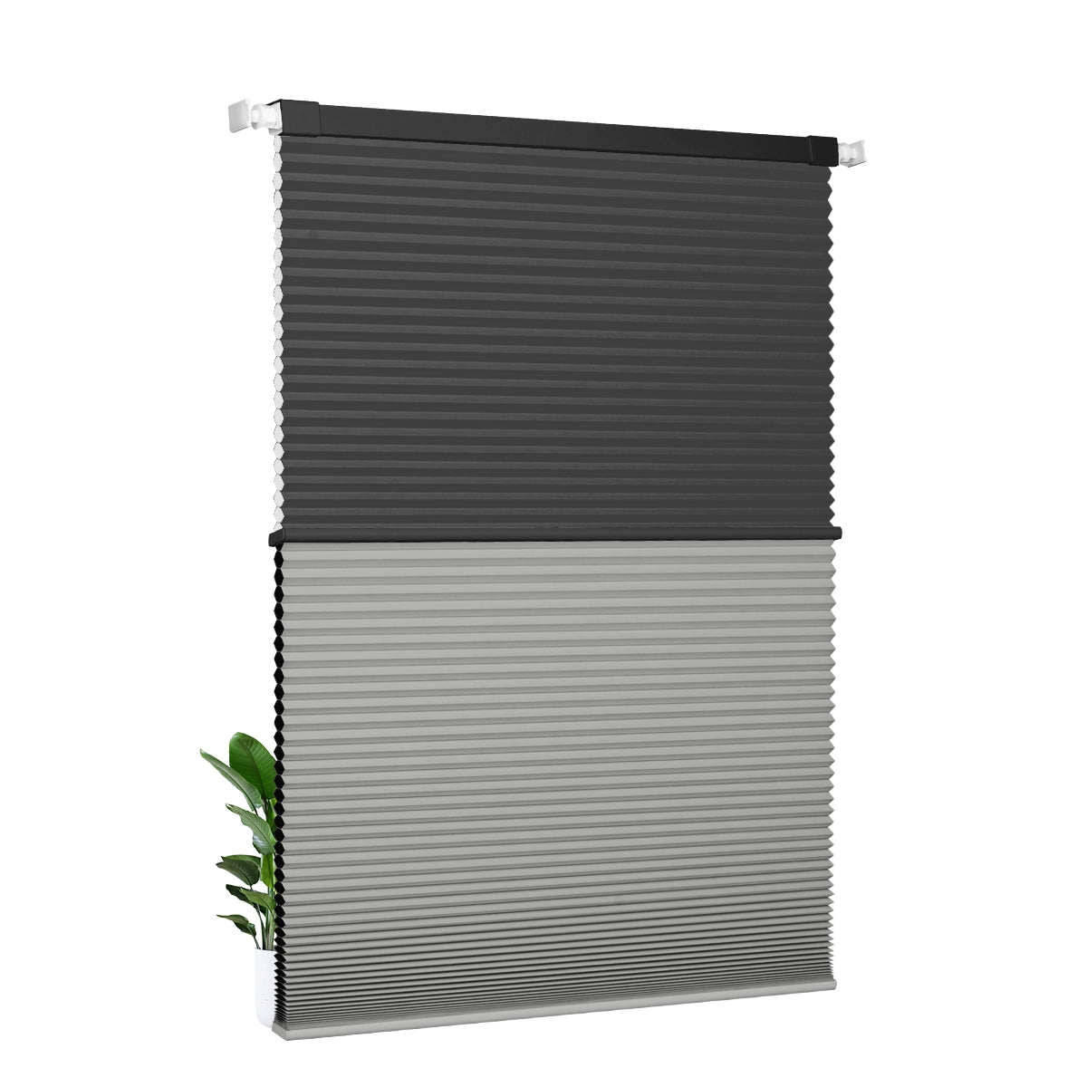 Light Filtering black+Blackout gray