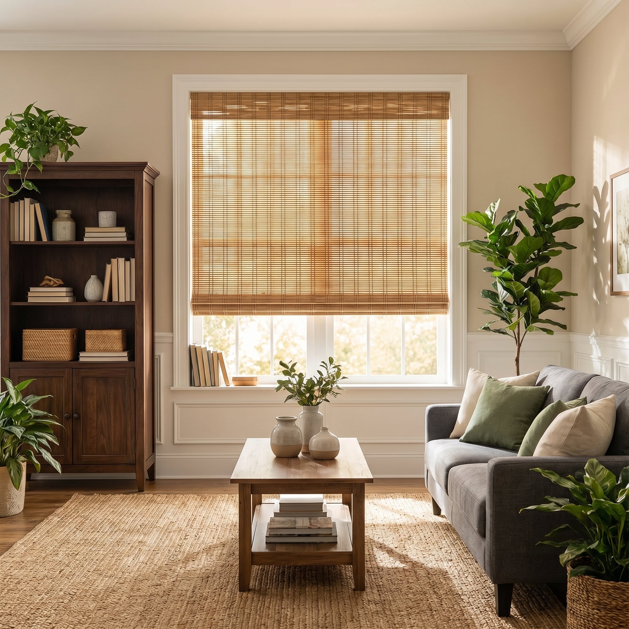 Not a filter — it's bamboo shades turning sunlight into amber.