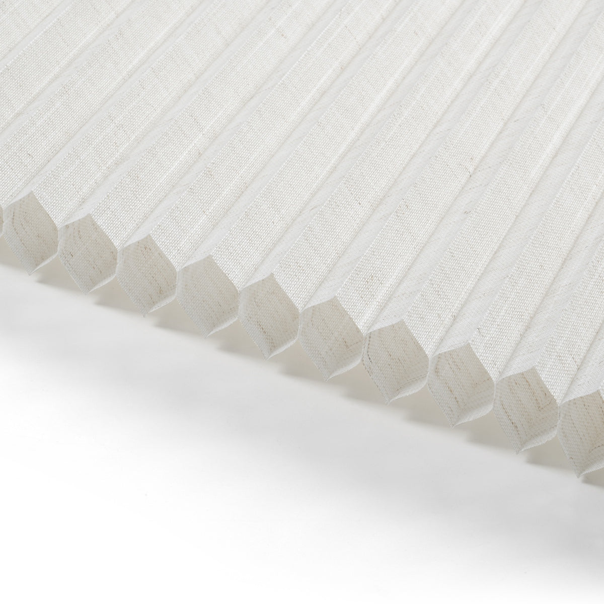 Sulugood No Drill Honeycomb Shades Premium New Linen Texture Light Filtering Beige