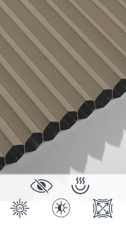 Sulugood Custom Cordless Mini Honeycomb No Drill Cellular Shades