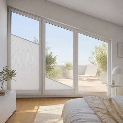 Sulugood Custom Specialty Cellular Shades for Angled & Arch Windows