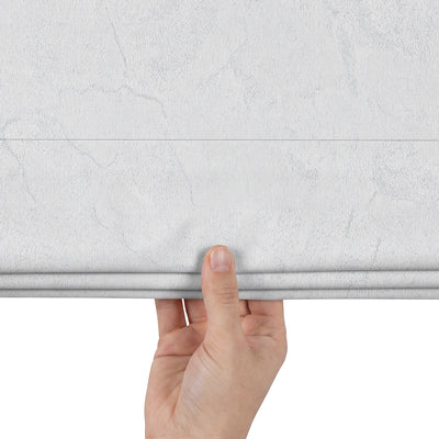 Sulugood No Drill Cordless Cloudstone Fabric Blackout Custom Roman Shades