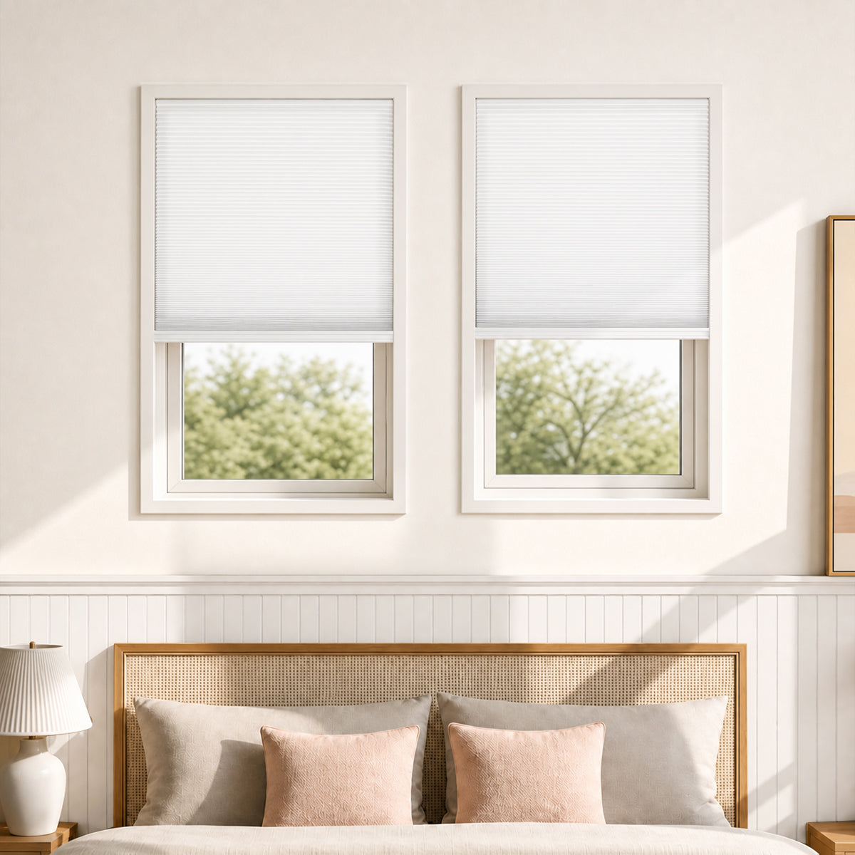 Sulugood Cordless Custom Skylight Honeycomb Shades with Aluminum Frame