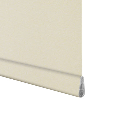 Sulugood Premium Blackout Light Filtering Cassette Roller Blinds with Same Color End Caps close-up view