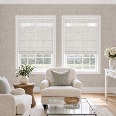 Sulugood No Drill Cordless Top Down Bottom Up Inkstrata Blackout Roman Shades