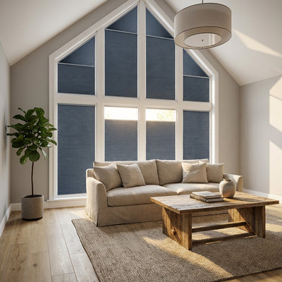 Tende cellulari speciali personalizzate Sulugood per finestre angolate e ad arco