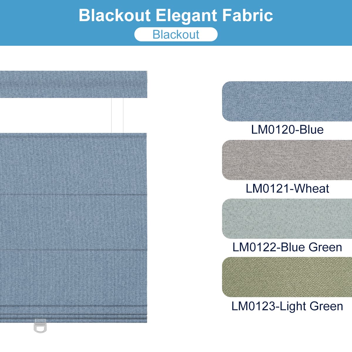 Sulugood Roman Shade Fabric Samples