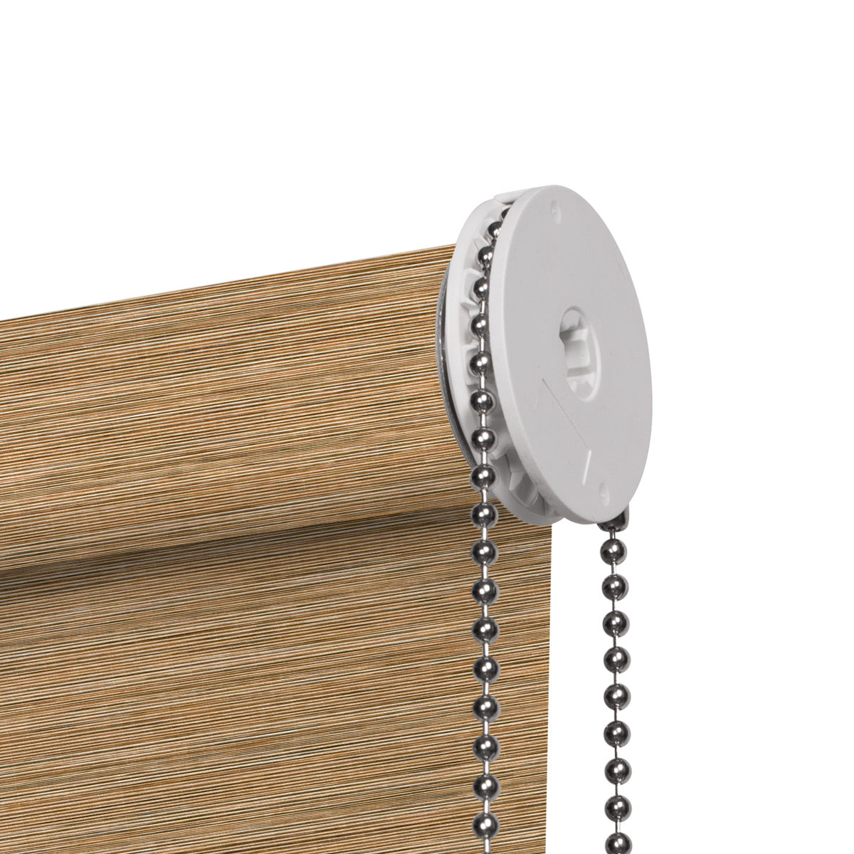 Sulugood Wood-grain Imitation Fabric Easy to Install Light Filtering Roller Blinds