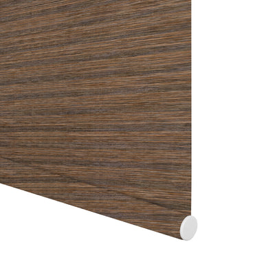 Sulugood Natural Linen Texture Cordless No Drill Top-Down Bottom-Up Roman Shades close-up showing fabric texture.