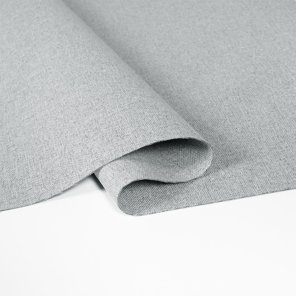 Sulugood Cordless Smart Motorized Top Down Bottom up Blackout Roman Blinds with Remote gray fabric close-up