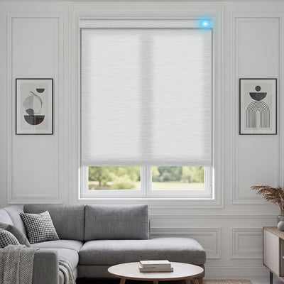 Sulugood Motorized Cordless Remote Control Blackout Light Filterling Roller Shades