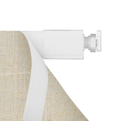 Sulugood No Dril Cordless Blackout Light Filtering Roman Shades installation detail showing mount and fabric.