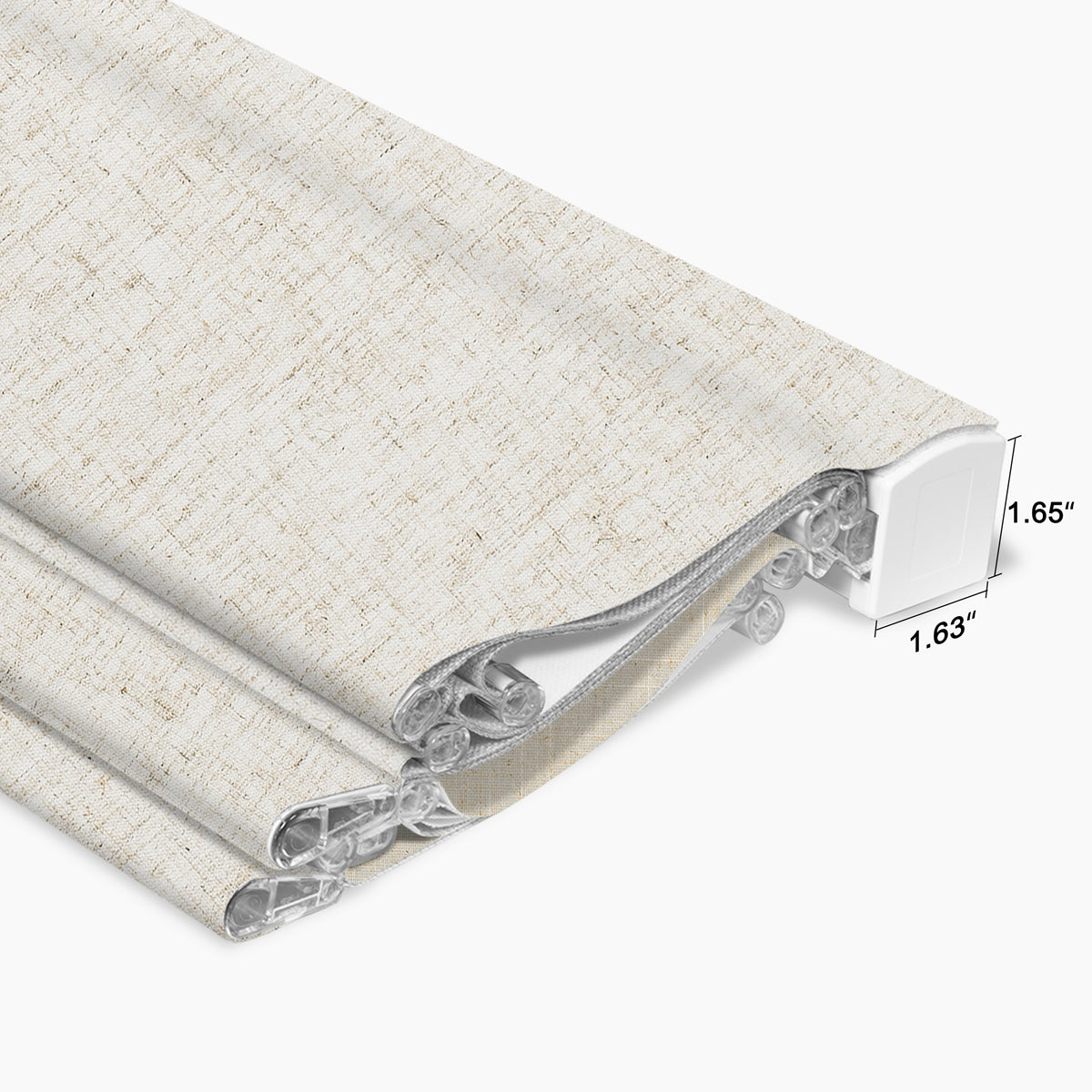 Sulugood Premium Cordless Double Layer Light Control Roman Shades