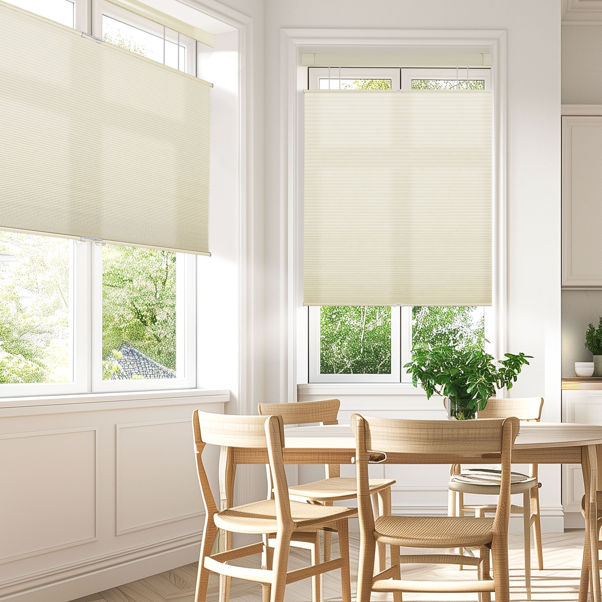 Sulugood No Drill Top Down Bottom Up Light Filtered Cellular Shades