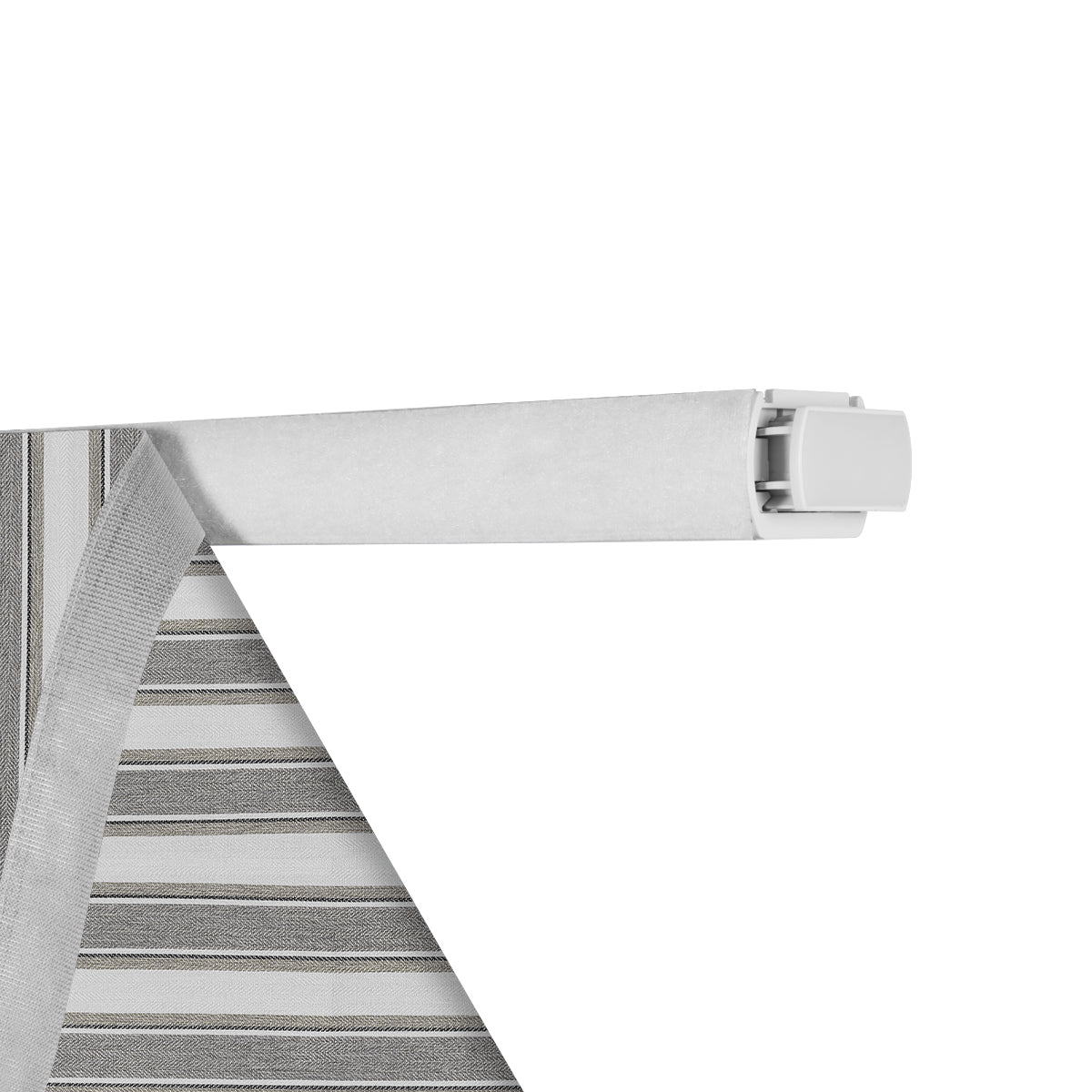 Sulugood Motorized No Drill Bright Square Stripes Roman Shades