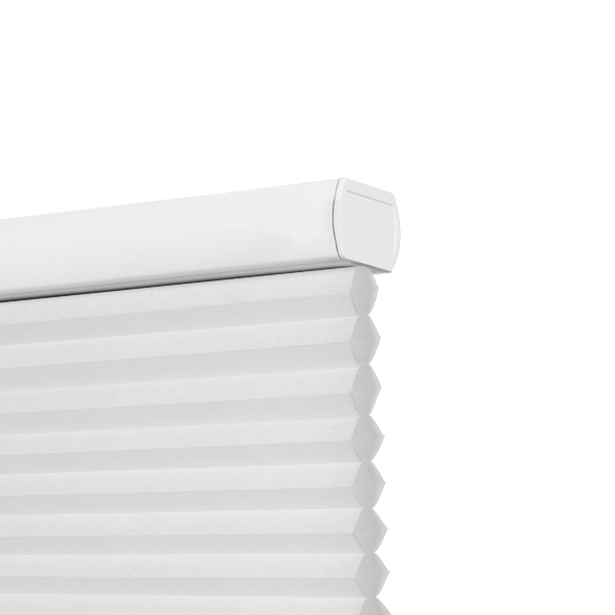 Sulugood Cordless Smart Motorized Blackout & Light Filtering Cellular Shades close-up view of honeycomb design.