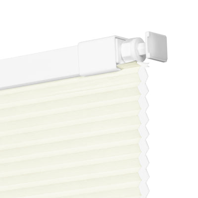 Sulugood No Drill Light Filtering Blackout Cellular Shade close-up showcasing the top mechanism and fabric.