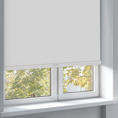 Sulugood Classic Jacquard Cordless Roller Shades in a bright window setting with natural light.