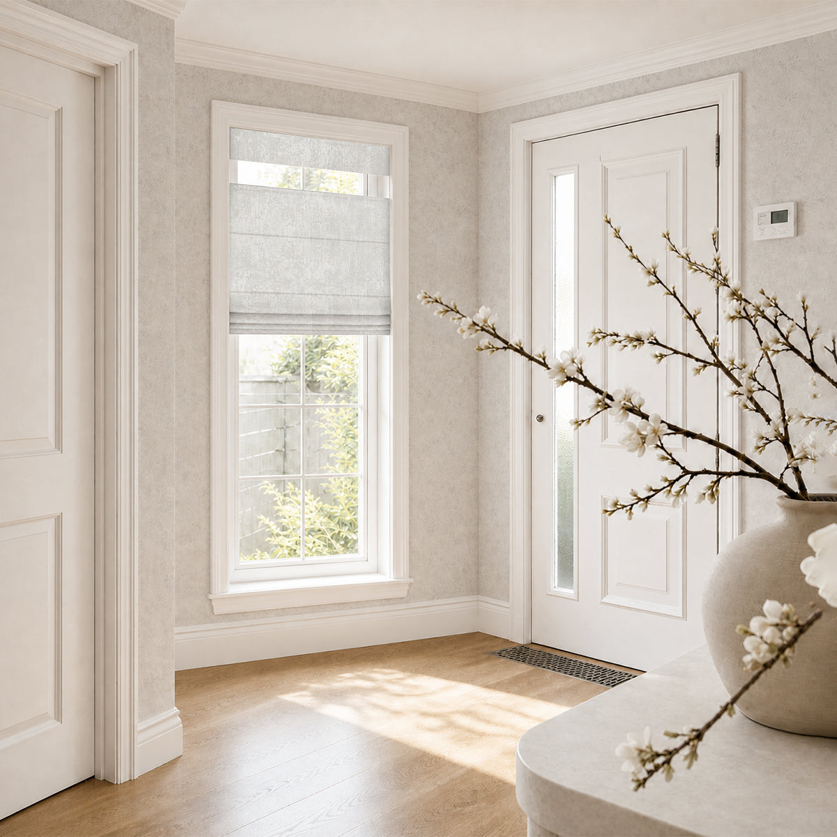 Sulugood No Drill Cordless Top Down Bottom Up Inkstrata Blackout Roman Shades