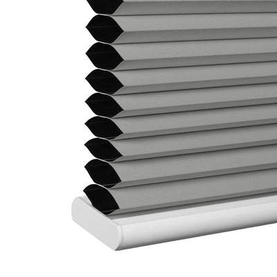 Sulugood No Drill Solid Color Blackout Fabrics Top-Down Bottom-Up Cellular Shade close-up showing fabric and design.