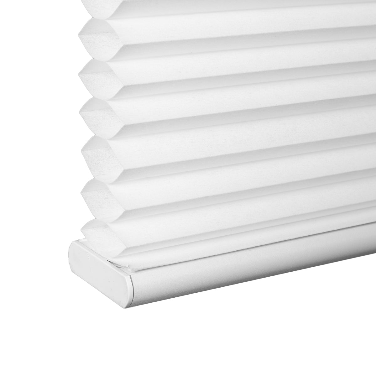 Sulugood Cordless Smart Motorized Blackout & Light Filtering Cellular Shades close-up of honeycomb design.