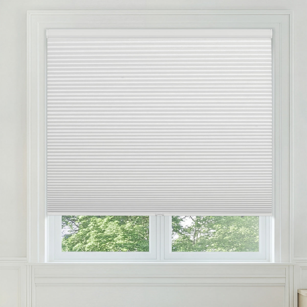 Sulugood Classic Cordless Adjustable Blackout Light Filtering Cellular Shade installed in a window.