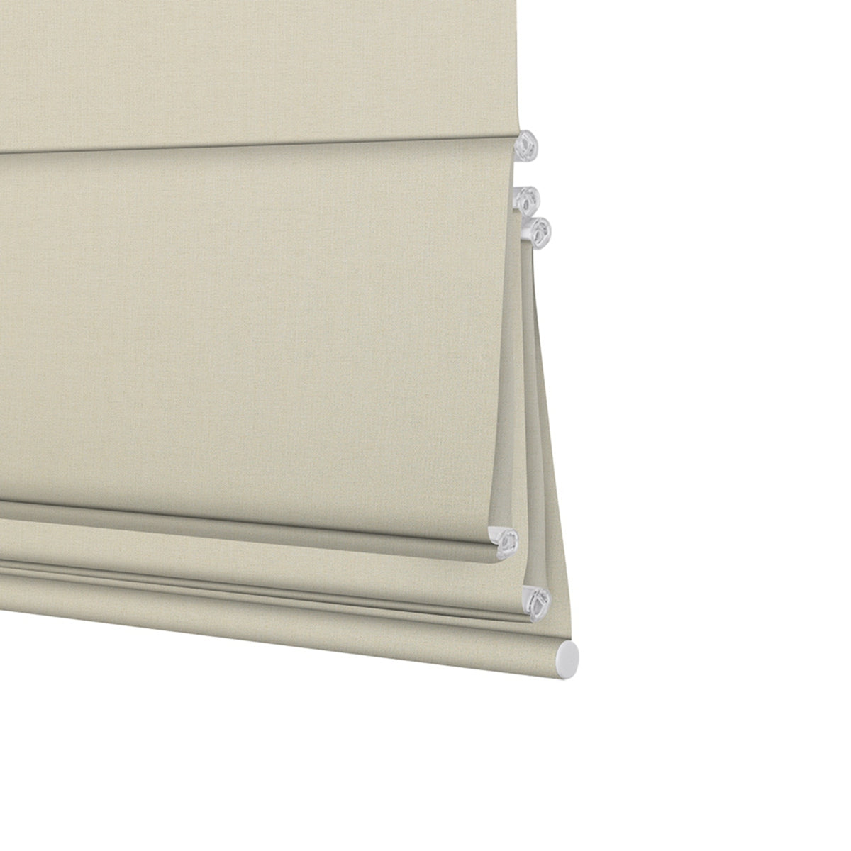 Sulugood Linen Fabric Blackout Drawstr Roman Shades